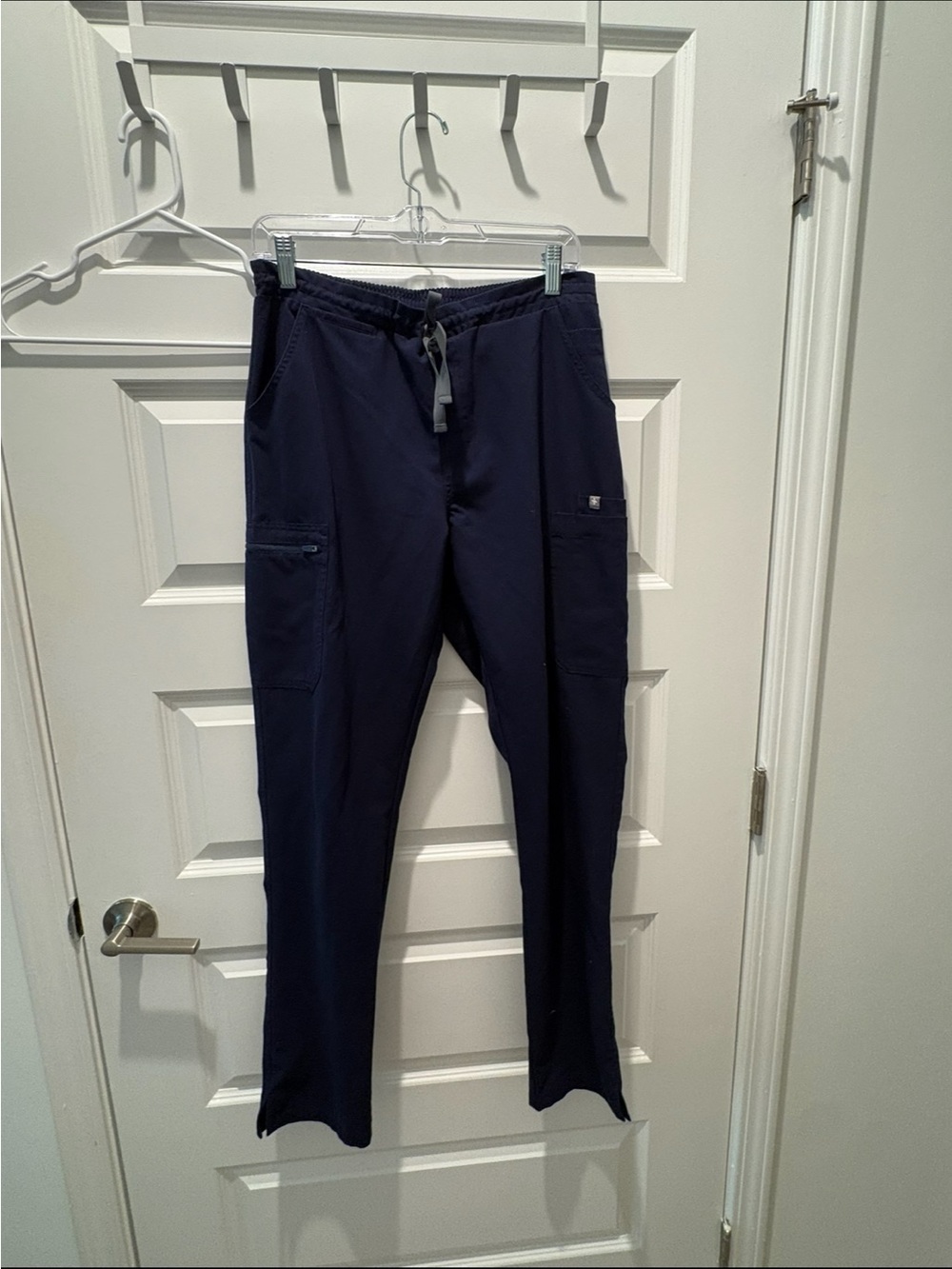 Figs Women's Navy Drawstring Cargo Jogger Pants
